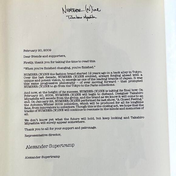 Takahiro Miyashita (Number (N)ine EYESCREAM magazine - Picture 5 of 5